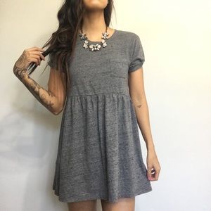 Gray Babydoll Dress